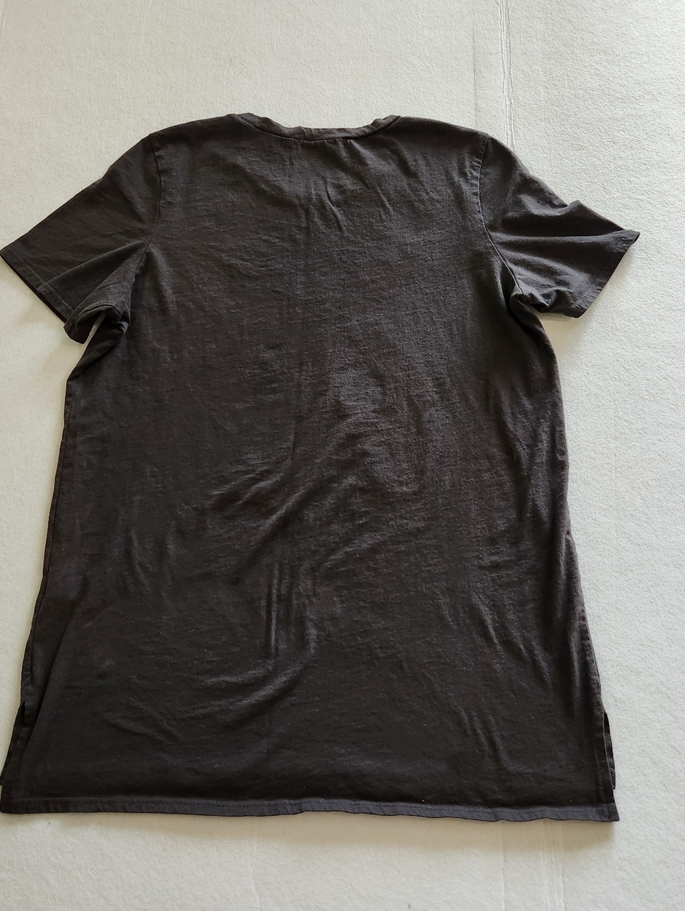 Zutter USA Black Born In The USA Distressed Tee - Classic Crew Neck Size Large - Picture 5 of 9